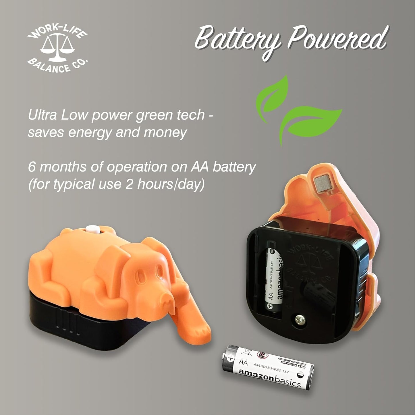 Laptop Trackpad Jiggler -AA Battery lasts 6 months -Undetectable -Cordless Mouse Jiggler -Does Not Work on DeII -Keeps Touchpad Active, Laptop Awake -Mechanical Mouse Mover -ON/Off Switch (Orange Dog)