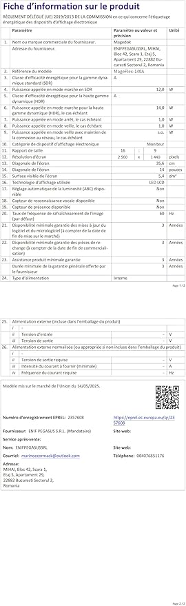 Dual Monitor 14 Inch 2K OLED,Portable Touch Monitor for Laptop Extender| 2K |100% DCI P3|Plug-Play|Stand- VESA| |Slim-Frameless| Computer Triple Display Laptop PC Windows Mac