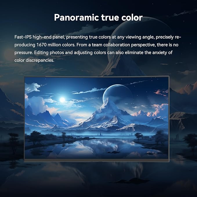 27" Full HD (1920 x 1080) Gaming Monitor Fast-IPS Panel AMD FreeSync Support,Up to 100Hz Refresh sRGB 72% 1000:1 Contrast Ratio VESA 100 * 100mm Compatible HDMI & VGA Ports (R27 Core)