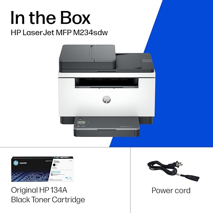 HP Laserjet MFP M234sdw Wireless Printer, Print, scan, Copy, Fast speeds, Easy Setup, Mobile Printing, Best-for-Small Teams