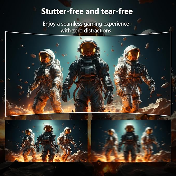 Z-Edge 27 inch Curved Gaming Monitor, FHD 1080P 240Hz 280Hz Curved 1500R Computer Monitor, Fast MPRT 1ms Monitor, 350nits, 16.7M Colors, 4000:1 Contrast, UG27P 2X DP 1.2 Ports and 2X HDMI 2.0 Ports