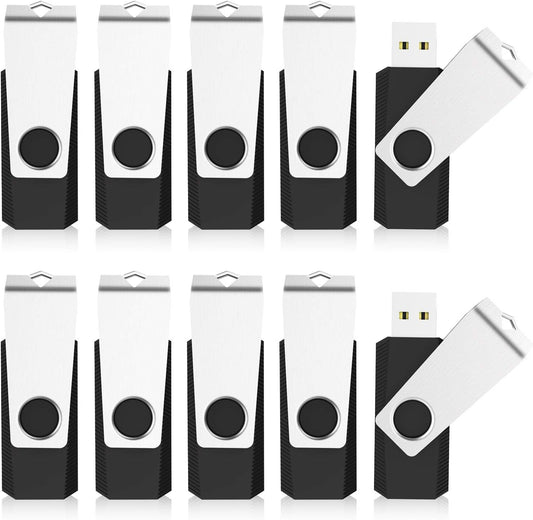 KEXIN Bulk USB Flash Drive 100 Pack 128MB Flash Drive USB Drive 128 MB Thumb Drive Bulk Flash Drives Swivel Drive USB 2.0