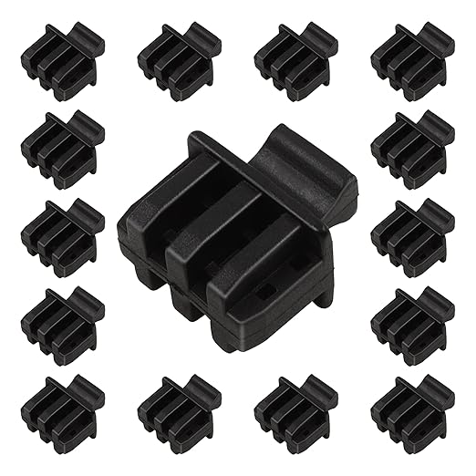 SFP SFP+ XFP Dust Covers Caps Suitable for Open Slot on Network Switch Silicone Type C 20pcs/Pack