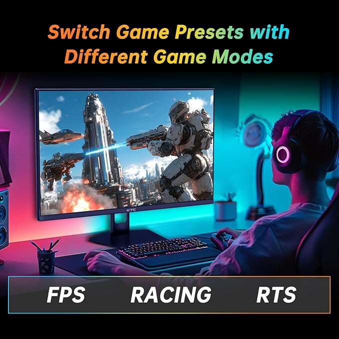 KTC 27 Inch 280Hz Gaming Monitor, FHD 1080P 240Hz PC Computer Monitor, Fast VA Panel, 1ms GTG, FreeSync G-Sync Compatible, HDR Support, 126% sRGB, HDMI and Displayport Inputs, H27E22P