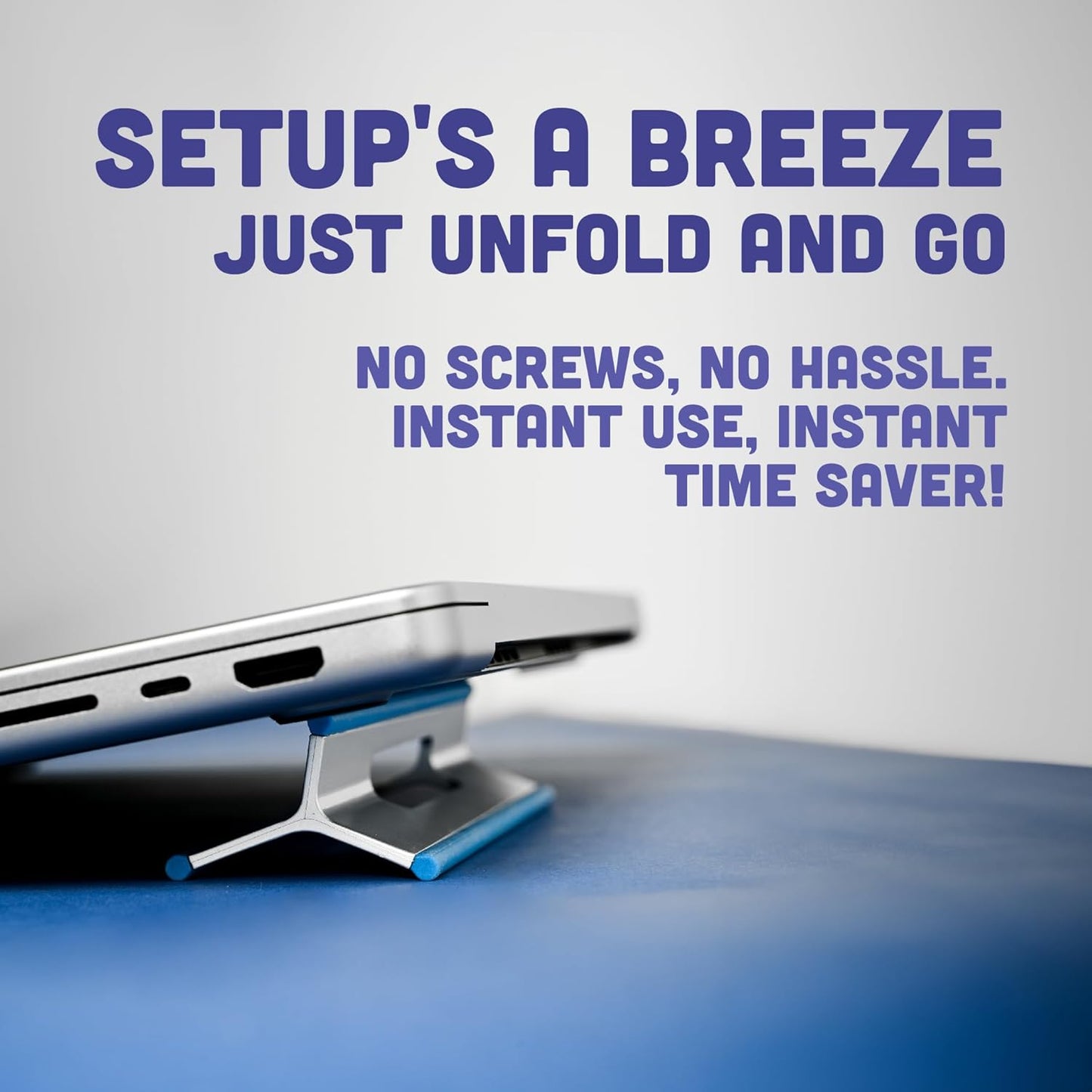 Steepy Adjustable Laptop Stand with 3 Heights Computer Laptop Desk Riser