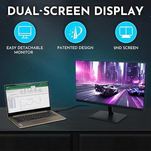 ARMORR GAMERSBOX Portable Gaming Monitor - 21.5" FHD IPS Display (max. 75Hz, FreeSync), Tough IP65 Hard Shell Case, Compatible with PS4/PS5 Xbox, HDMI Cable, Wheeled Trolley & VESA Stand