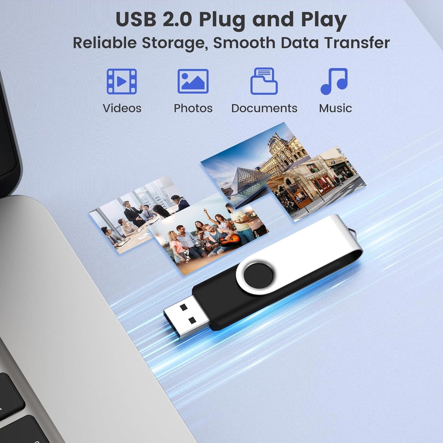 Customizable 512MB Flash Drive 10 Pack, ABLAZE Dual USB 2.0+ Type C Thumb Drives with Logo Personalized USB Memory Sticks (Mixed Colors)
