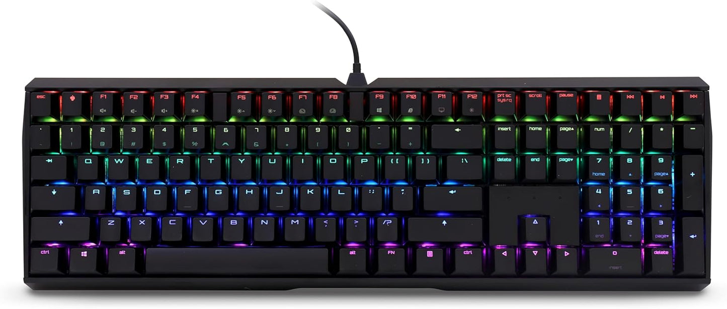 CHERRY MX Board 3.0 S Wired Mechanical Keyboard Aluminum Housing MX Red Silent Switches for Gaming and Office