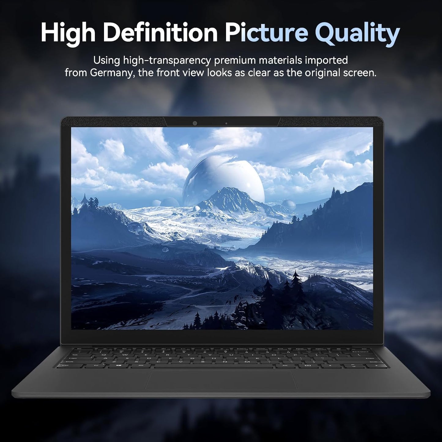 Magnetic 15.6 Inch Laptop Privacy Screen for 16:9 Computer Monitor, Removable Anti Glare Blue Light Filter Protector, 15 in Privacy Shield Compatible with Lenovo Hp Dell Acer Asus Thinkpad Envy Xps