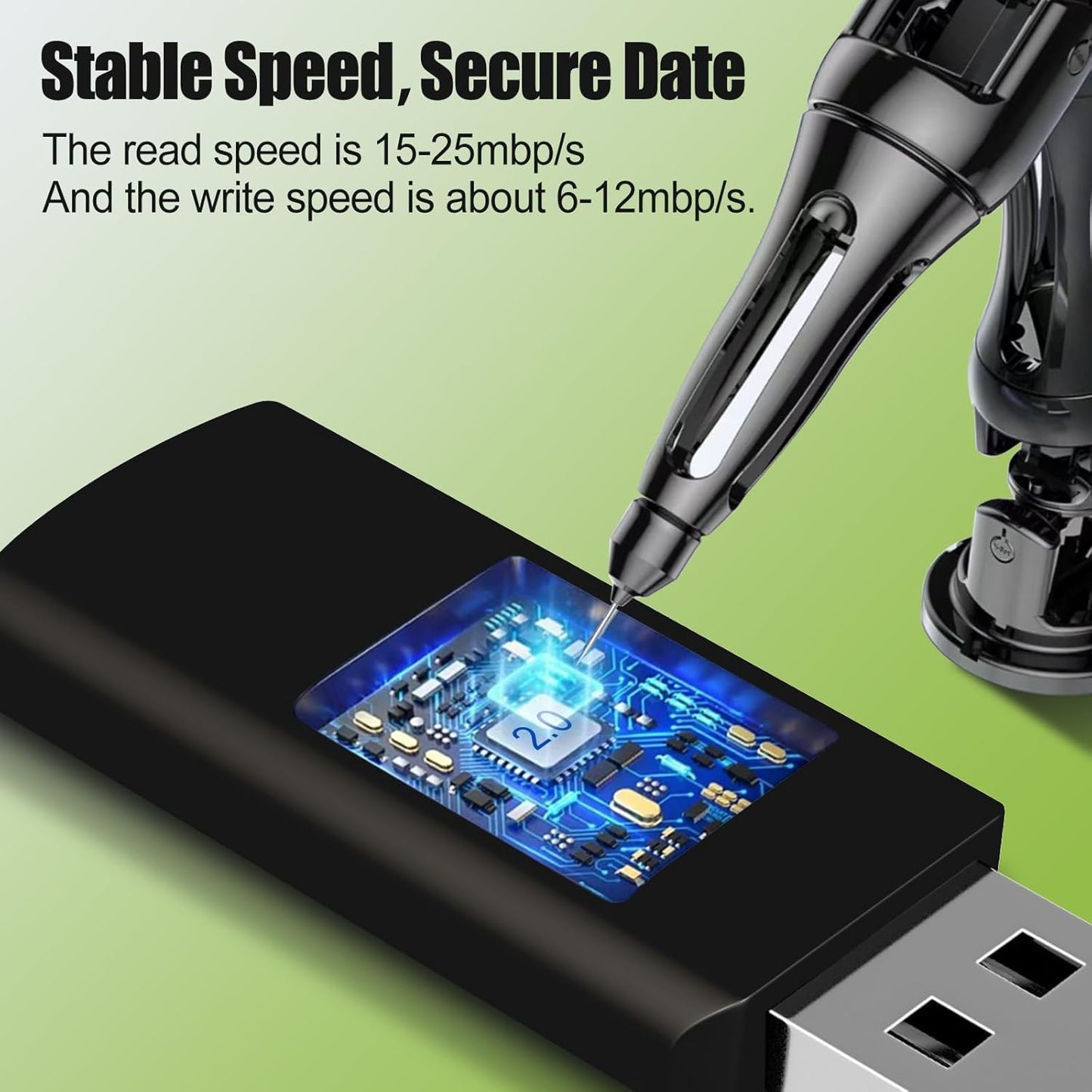 EASTBULLUSB Flash Drive Bulk 4GB 20 Pack with Lanyards USB 2.0 Thumb Drive Bulk Memory Stick Swivel Pen Drive for Storage and Backup 4GB 20 Pack, Green