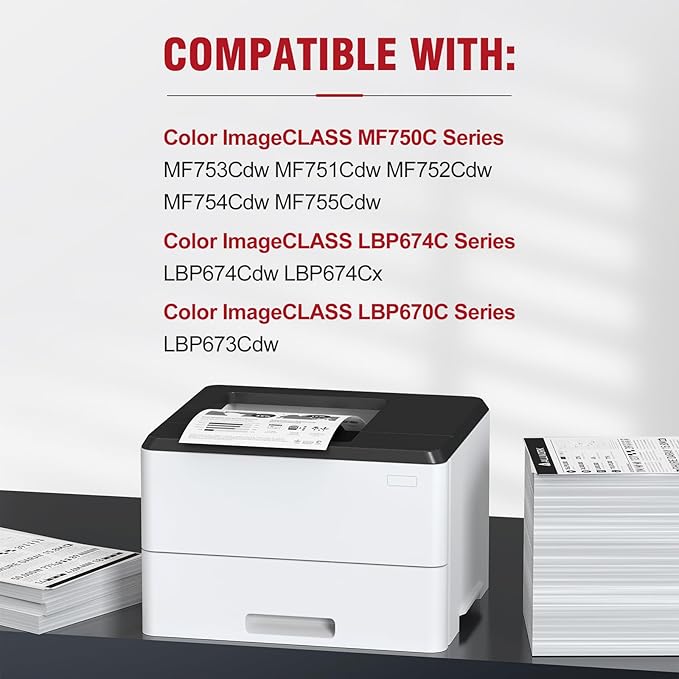 069 Black Toner Cartridge 2 Pack Compatible Replacement for Canon 069 069 H Black Works for Canon Color ImageCLASS LBP674C MF750C Series MF753Cdw MF751Cdw LBP674Cdw Printer