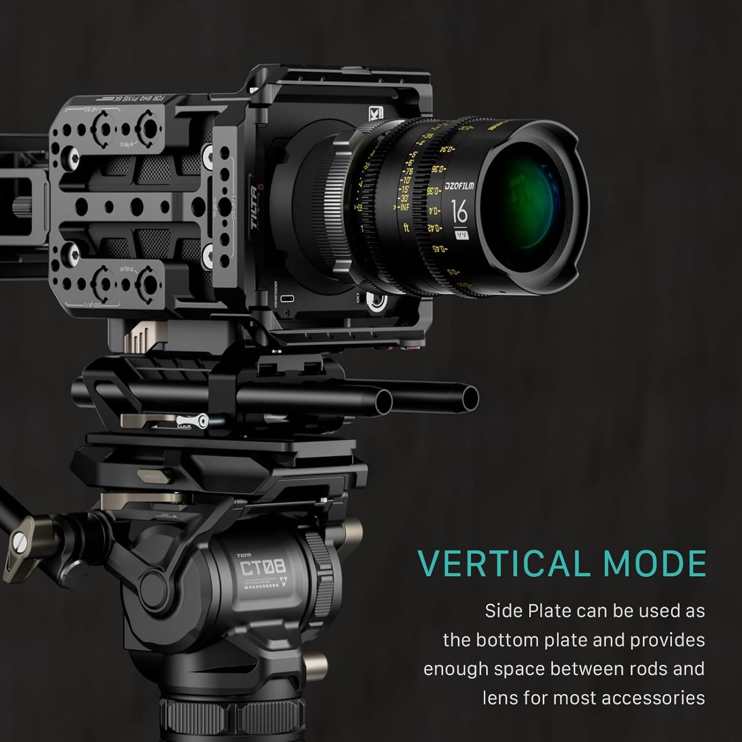 Tilta Camera Cage Compatible with Blackmagic Pyxis 6K/ Pyxis 12K- Includes Full Cage, Quick Release Bottom Plate, and Mini Tool | ES-T21-FCC
