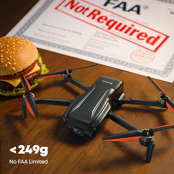 Bwine F7MINI 4K Video 8K Photo Drones with Camera for Adults, 3-Axis Gimbal EIS, 249g FAA-exempt, Over 6KM Transmission, AI GPS Smart Return, Follow, Waypoint, Orbit Fly, Better for Beginner 32Mins