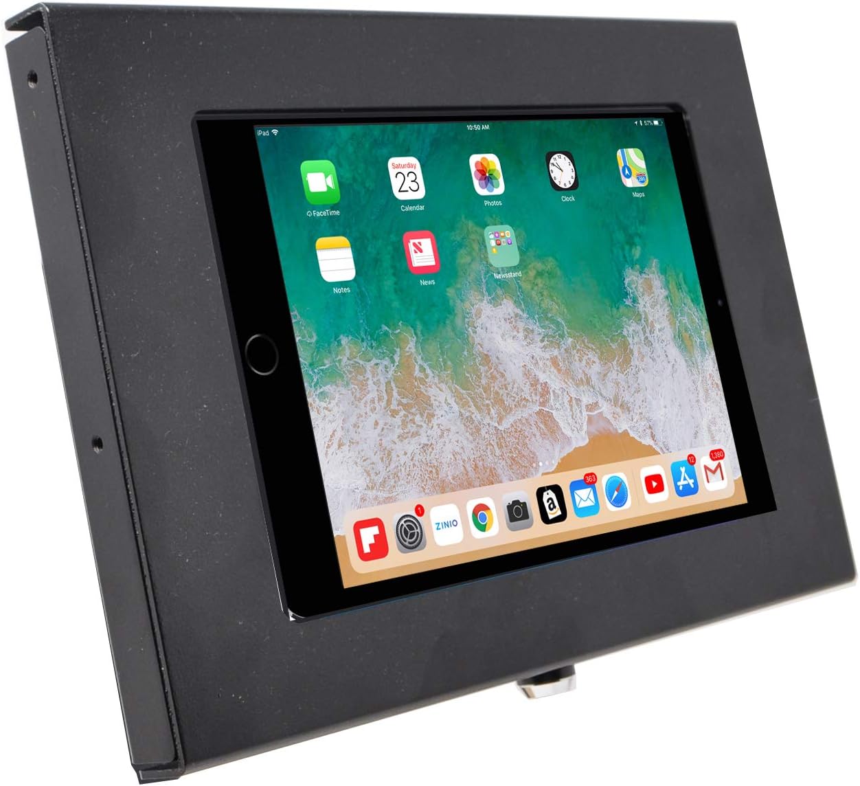 TABcare Locking Security Metal Case for iPad mini Used as Kiosk, POS, Store, Show Display (Black, iPad mini 4/5)