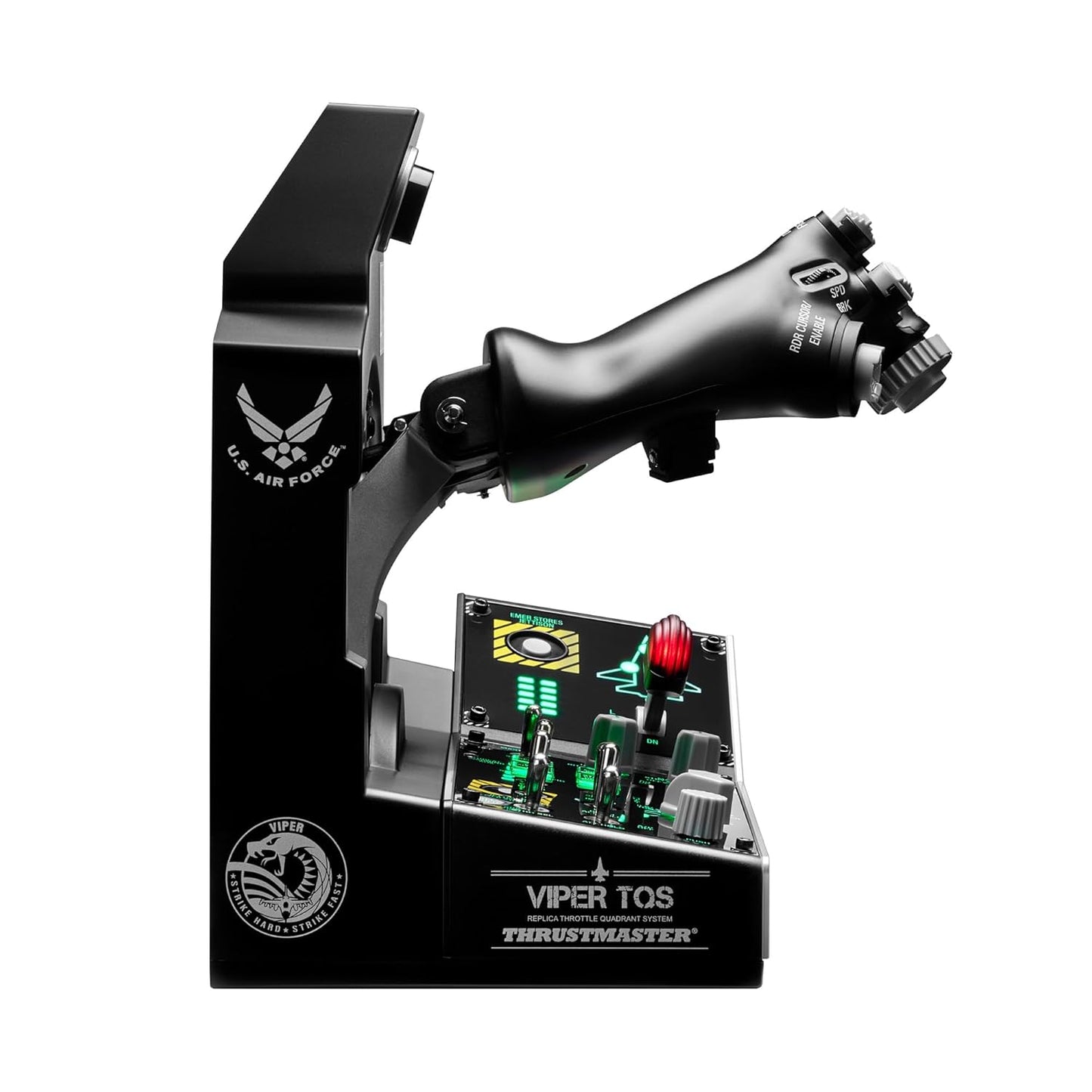 Thrustmaster Viper TQS Mission Pack: Metal Throttle Quadrant System, Throttle and Control Panel Included, 64 Action Buttons, 6 Axes, Licensed by the U.S. Air Force (Compatible with PC)