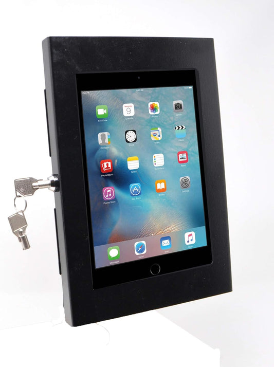 TABcare Locking Security Metal Case for iPad Mini Used as Kiosk, POS, Store, Show Display (Black, iPad Mini 1/2/3)