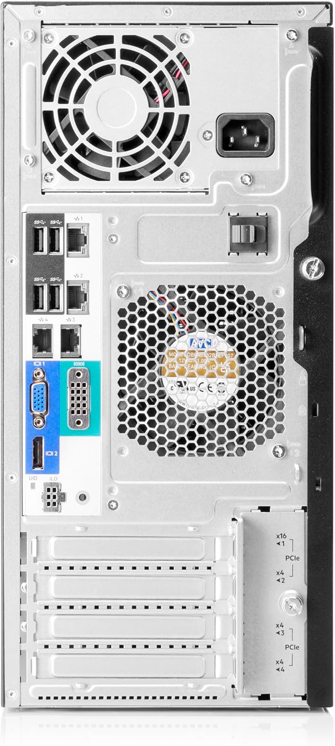 Hewlett Packard Enterprise ProLiant ML30 Gen11 Tower Server w/one Inte Xeon 6315P Processor, 2.8GHz, 4c 1P 1x16GB-U 4LFF-NHP 2x1TB HDD 1x350W PS (HPE Smart Choice P83315-005)