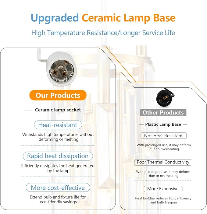 LMQNINE Pendant Lighting Modern Pendant Light, Mini Crystal Chandeliers,Adjustable Pendant Light Fixture for Kitchen Island Dinning Room Bedroom (Gold, 1-Light)