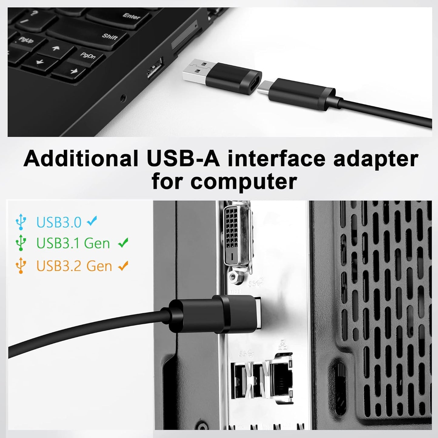 Kuject Link Cable 20FT Compatible for Quest 3S/3, Quest 2/Pro, Pico 4, VR Headset Accessories Cable for Rift S/Steam VR Games, USB 3.0 Type C to C High Speed Data Transfer Charging Cord for Gaming PC