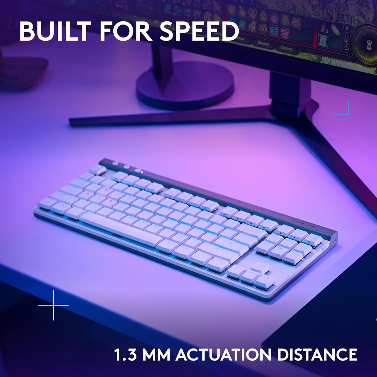 Logitech G515 TKL Wireless Gaming Keyboard (Tactile)+ G309 Lightspeed Wireless Gaming Mouse Bundle - White