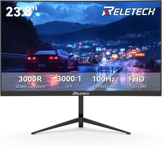 23.8 Inch FHD (1920 x 1080) Computer Monitor, VA Panel 100Hz Gaming Office Monitor,3000:1 Contrast Ratio, Adaptive-Sync Support (FreeSync Compatible), HDMI Ports (L25K60)