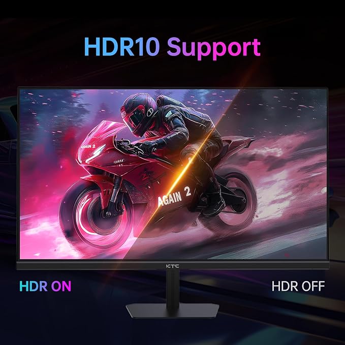 KTC 24 Inch 180Hz/190Hz Gaming Monitor, FHD PC Computer Monitor with Fast IPS Panel, HDR400, 133% sRGB, Bluelight Filter, 2 HDMI & 1 DP Port, Compatible Freesync and Wall Mountable, H24F8