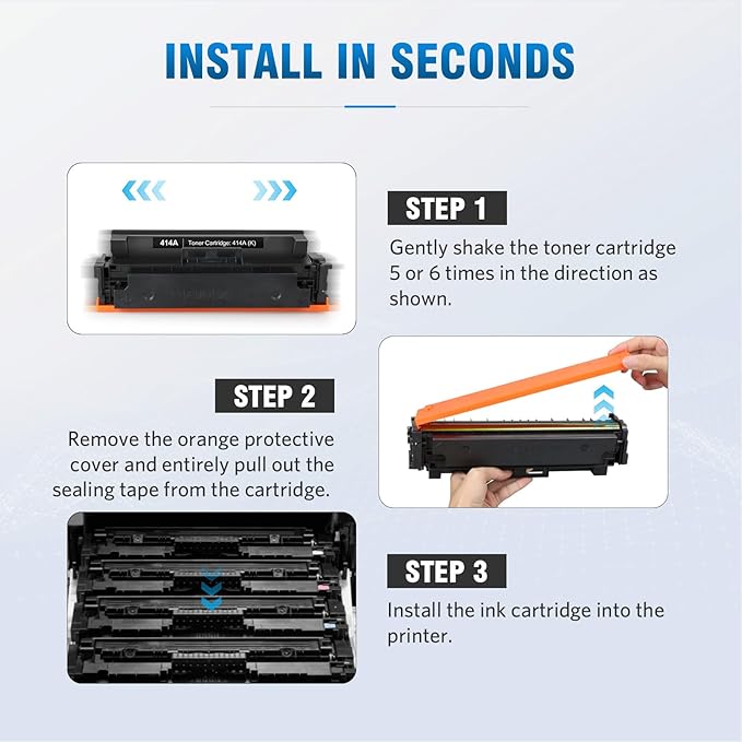 414A Compatible Toner Cartridge Replacement for HP 414A W2020A 414X W2020X Works with M454 M454dw M454dn MFP M479 M479fdw M479fdn M479dw M455dn M480f Printer W2020A (1 Black)