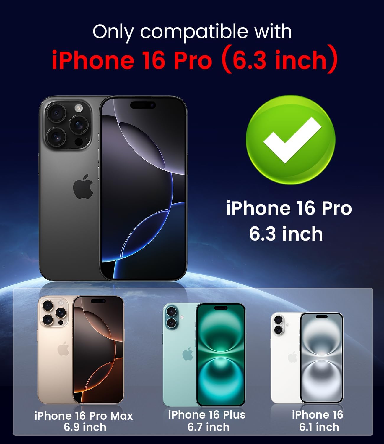 Magnetic for iPhone 16 Pro Case [Compatible with MagSafe][Built-in Camera Lens Protector] Slim Soft Silicone Bumper Shockproof Metallic Phone Case (Titanium Gray)