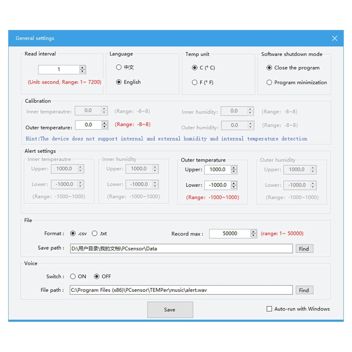 USB Temperature Humidity Meter PC Laptop USB Sensor Thermometer Temper Curve Display The Actual Time Temperature is Converted Right Into a Curve and Huge Variety of
