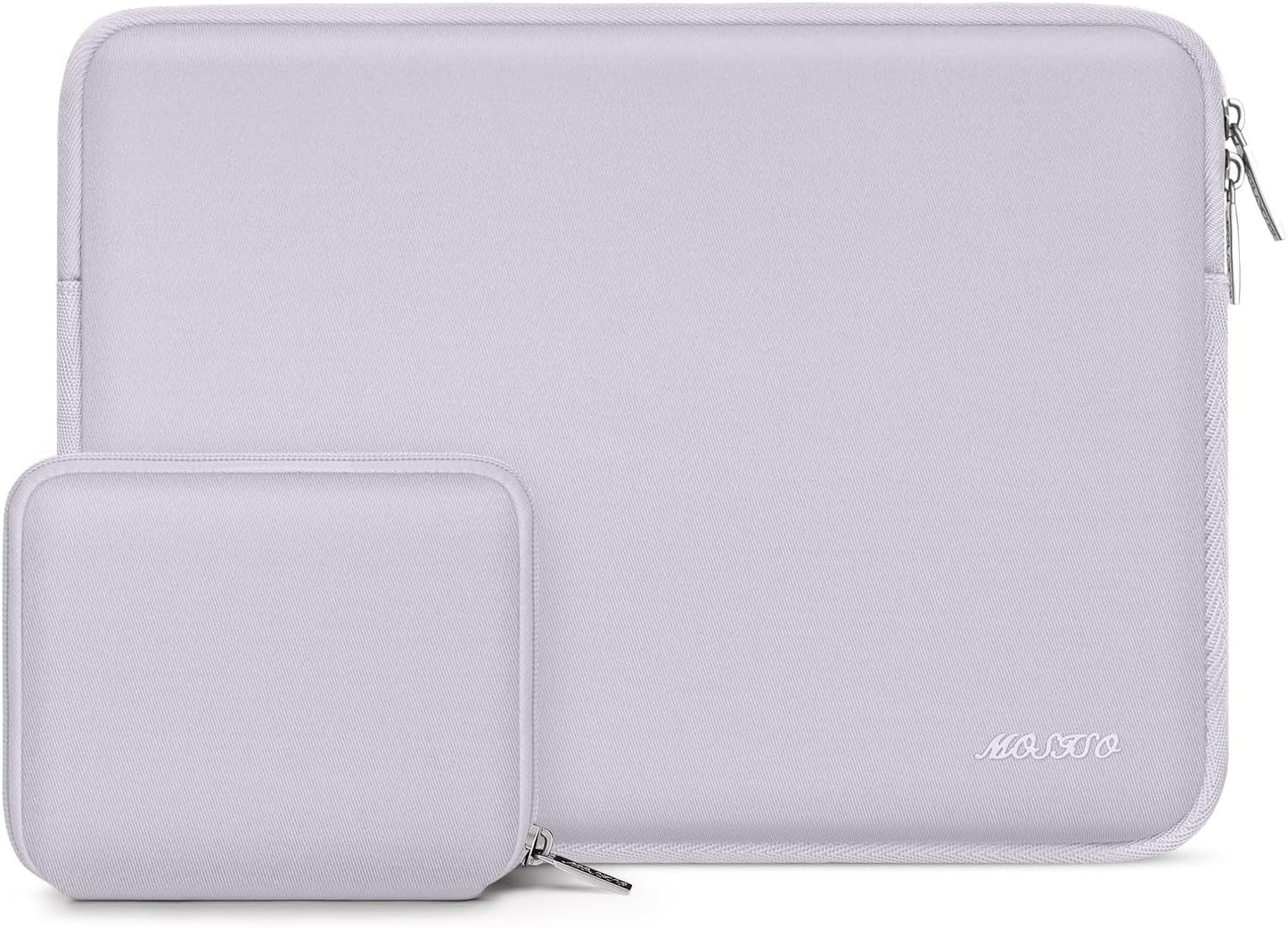 MOSISO Laptop Case 13.3 inch, 13-13.3 inch Laptop Sleeve Bag Compatible with MacBook Air/Pro 13/Pro 14 M5 M4 M3 M2 M1, HP Dell ASUS Lenovo, Neoprene Computer Sleeve Bag with Small Case, Dusty Lilac