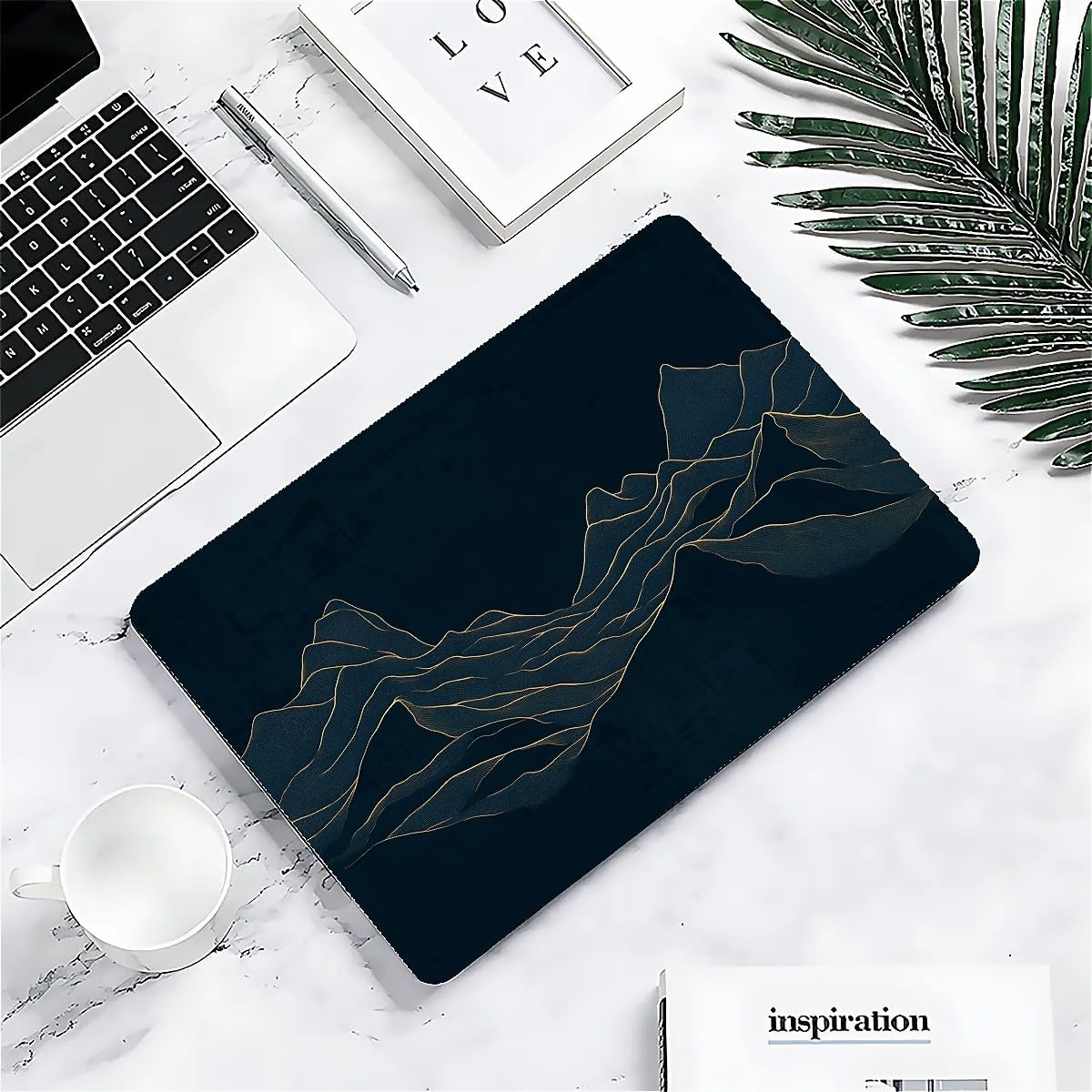 Compatible with MacBook Air 13.3 13.6 Inch Case 2022 2021 2020 2019 Plastic Hard Shell Case Cover,13.6 Air (A2681) M2 2022, Dark Mountains