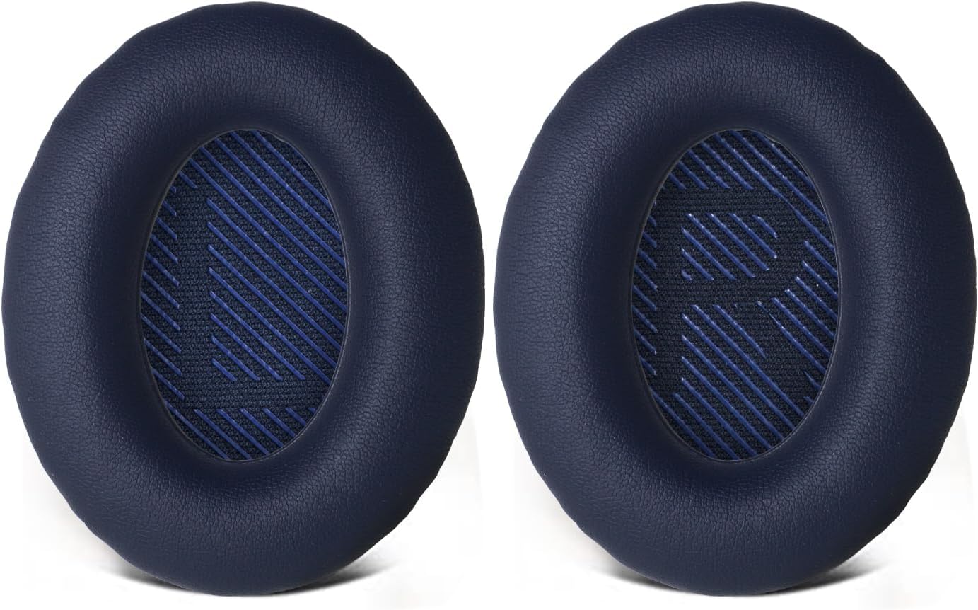 Replacement Ear Pads for Bose QuietComfort 35 35 II 15 25(qc 35 25 15/QC35 ii), Headphone Ear Covers, High Density Memory Cotton, Soft Leather, Adaptive Noise Isolation Headphones Pads Cushions