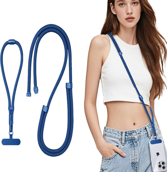 3 in 1 Adjustable Universal Anti-lost Cell Phone Lanyard, Detachable Cell phone Strap for Women/Men, Crossbody/Neck