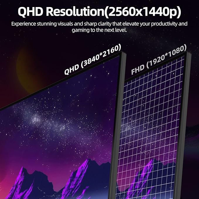 32 Inch UHD Gaming Monitor 4K, 60Hz (3840 X 2160) Computer Monitor, HDR400, DCI-P3 86%，100% sRGB, Eye Care, Freesync, HDMI, Dp Port and Built-in Speaker, Support Wall