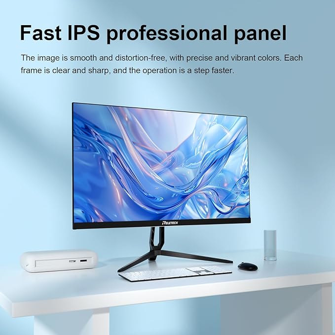 23.8-inch Full HD(1920 x 1080) Gaming Office Monitor,100Hz Fast-IPS Panels Computer Monitor, VESA 75 * 75mm Compatible, 100% sRGB, HDMI & VGA Ports（ R23 Pulse）