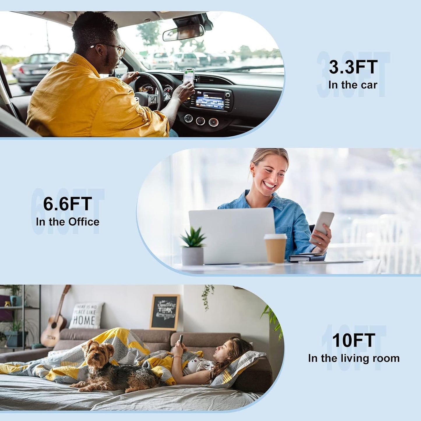 3-Pack Grey [3.3FT+6.6FT+10FT] 60W USB C to USB C Cable, Type C Fast Charging Cable for iPhone 16 15 Pro Plus Pro Max，for Galaxy S24 S23, for iPad Pro/Air, for MacBook Pro/Air and More