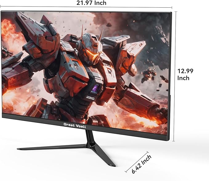 24.5 Inch Gaming Monitor 200Hz FHD (1920x1080) Computer Monitor Built-in Speakers, VA Panel, FreeSync, HDR10, 99% sRGB, FreeSync, HDMI&DP, Design VESA (75 x 75mm)