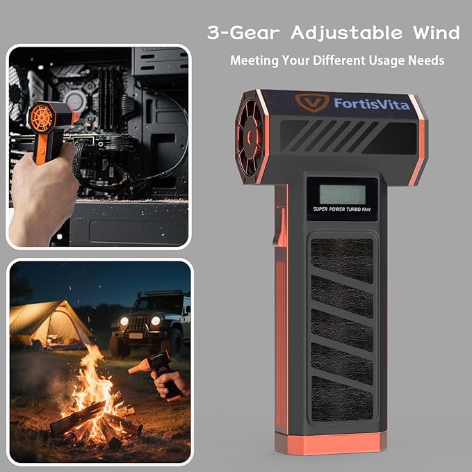 Compressed Air Duster Electric Air Duster for Cleaning Computer pc Keyboard Air Blower for Electronics Turbo Jet Blower Rechargeable mini Hand held dust Blower