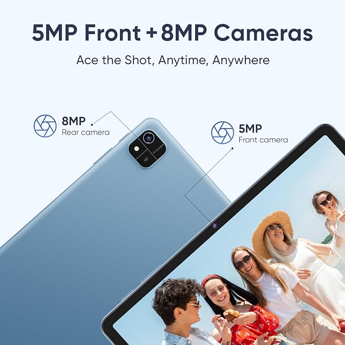 Android 15 Tablet 10.1 inch Tablet 2025 Latest Tablets with Keyboard Mouse 24GB+64GB 2TB Expand 6000mAh Octa-Core Processor Dual Camera WiFi 1280x800 IPS 18W Fast Charging