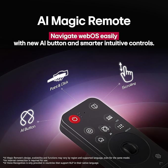 LG 83-Inch Class OLED AI 4K B5 Series Smart TV w/Dolby Atmos, Dolby Vision, HDR10, AI Super Upscaling 4K, Filmmaker Mode, Wow Orchestra, Alexa Built-in (OLED83B5PUA, 2025)