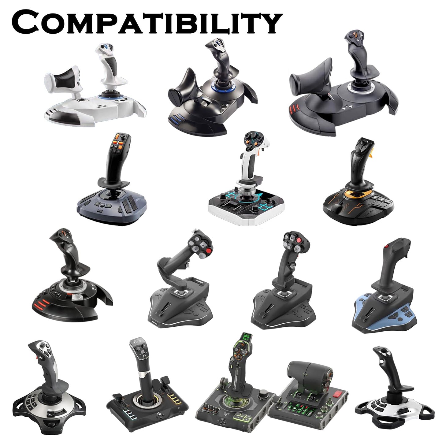 Flight Sim Game Joystick Desk Mount,Hotas Mount - Compatible with Thrustmaster T. Flight Hotas One/4/X,Sol-R2/Sol-R1,SimTask Farmstick,WINWING URSA MINOR Series,G Extreme 3D Pro,Turtle Beach VelocityOne Flightstick and PXN 2113 PRO