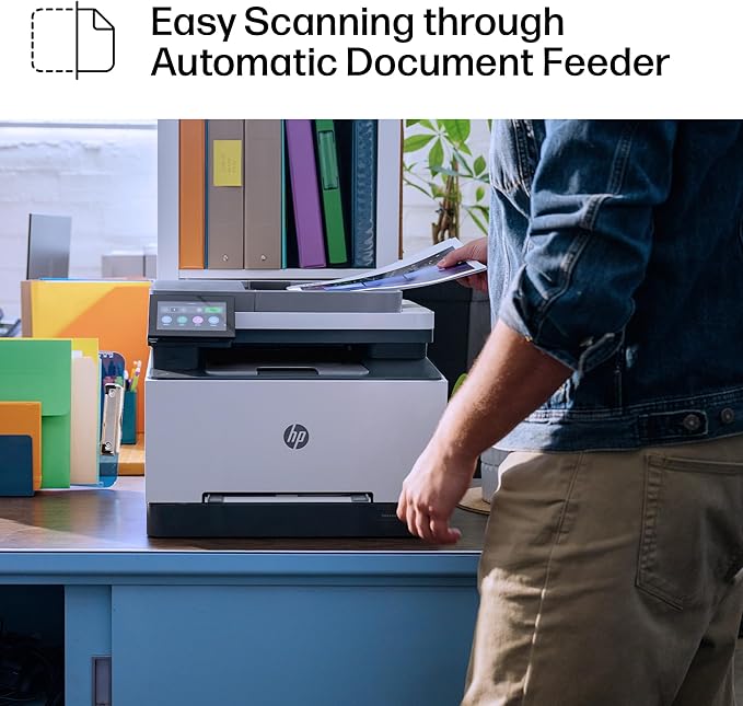 HP Color LaserJet Pro MFP 3301sdw Wireless All-in-One Color Laser Printer, Office Printer, Scanner, Copier, ADF, Duplex, Best-for-Office (499Q3F)