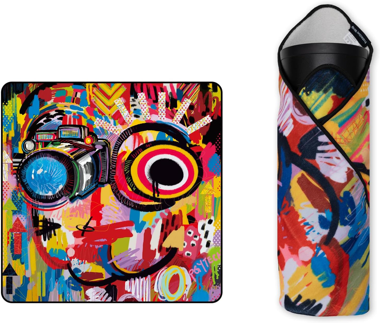 PGYTECH Protective Wrap, Anti-scratch Lens Wrap, Self-Adhesive Cloth Protective Wrapper for DSLR, Lens, Phone, Accessories