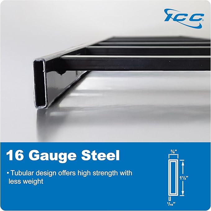 ICC Cable Runway Rack 7' Straight Section, 16-Gauge Steel, Made in USA, 2-Pack