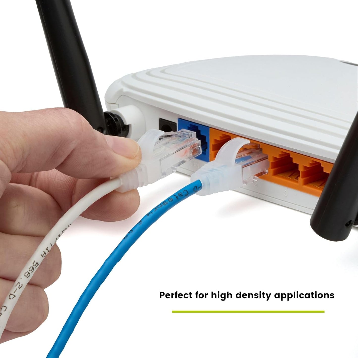 TRUECABLE Cat6 Component Rated Patch Cable, Unshielded (U/UTP), 5ft, White, 28AWG Solid Copper, Snagless 10G High-Speed Ethernet Cable, PoE++ 4PPoE 100W, UL Listed, RoHS-3, 5 Pack