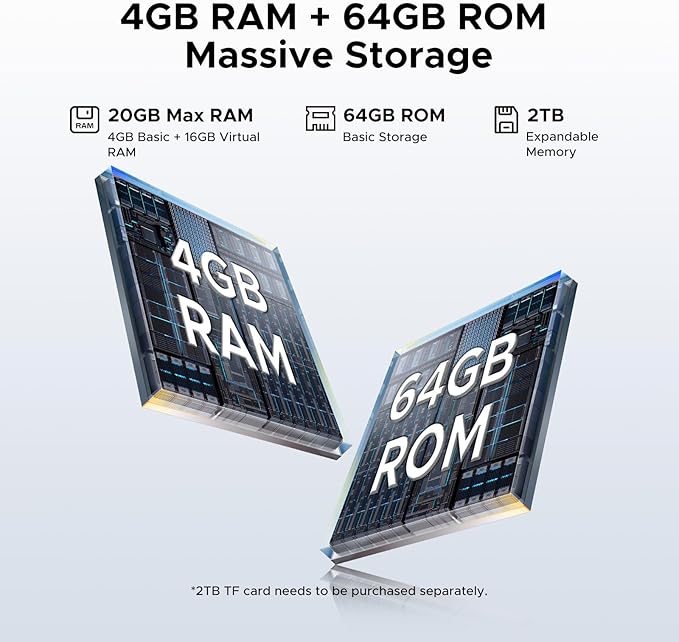 DOOGEE Tab A9+(2025) Android 15 Tablet with Keyboard,11 inch Tablet,8580mAh,20GB+64GB/2TB TF,7.9mm Ultra-Thin,13MP+5MP,Dual Speakers,Bluetooth 5.0,Face ID,5G WiFi,FM,Widevine L1,Gray