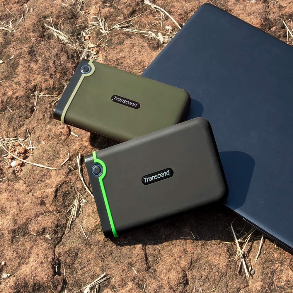 Transcend 1TB USB 3.1 Gen 1 StoreJet 25M3G SJ25M3G Rugged External Hard Drive TS1TSJ25M3G