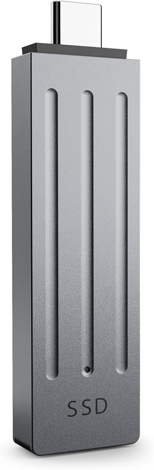 Seagate Ultra Compact 2TB, Portable SSD, 1000MB/s, USB-C, USB 3.2 Gen2, IP54 Water Dust and 3m Drop Resistant, Windows/Mac/iPhone/iPad/Android Phone/Tablet/PS4/PS5/Xbox Compatibility (STMX2000400)