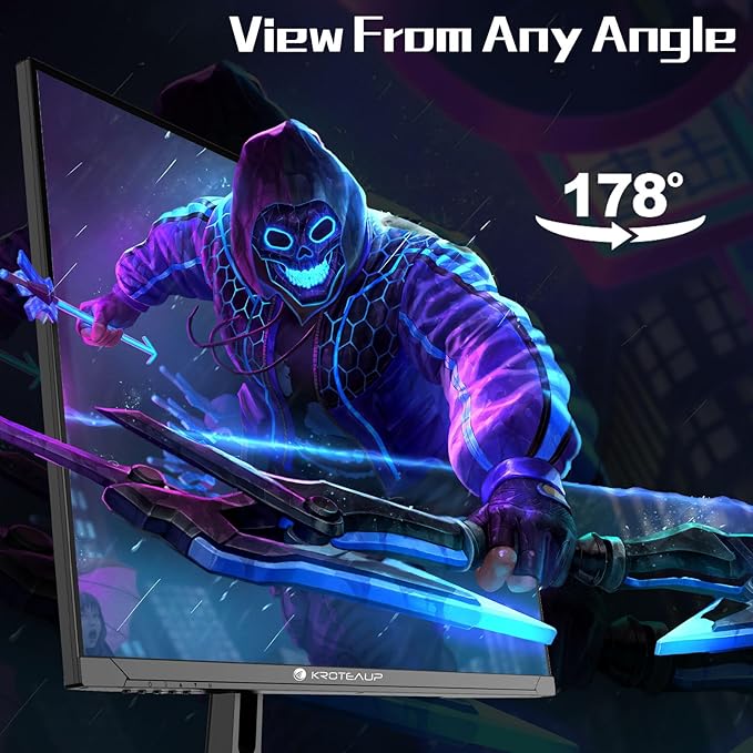 32 Inch UHD Gaming Monitor 4K, 60Hz (3840 X 2160) Computer Monitor, HDR400, DCI-P3 86%，100% sRGB, Eye Care, Freesync, HDMI, Dp Port and Built-in Speaker, Support Wall