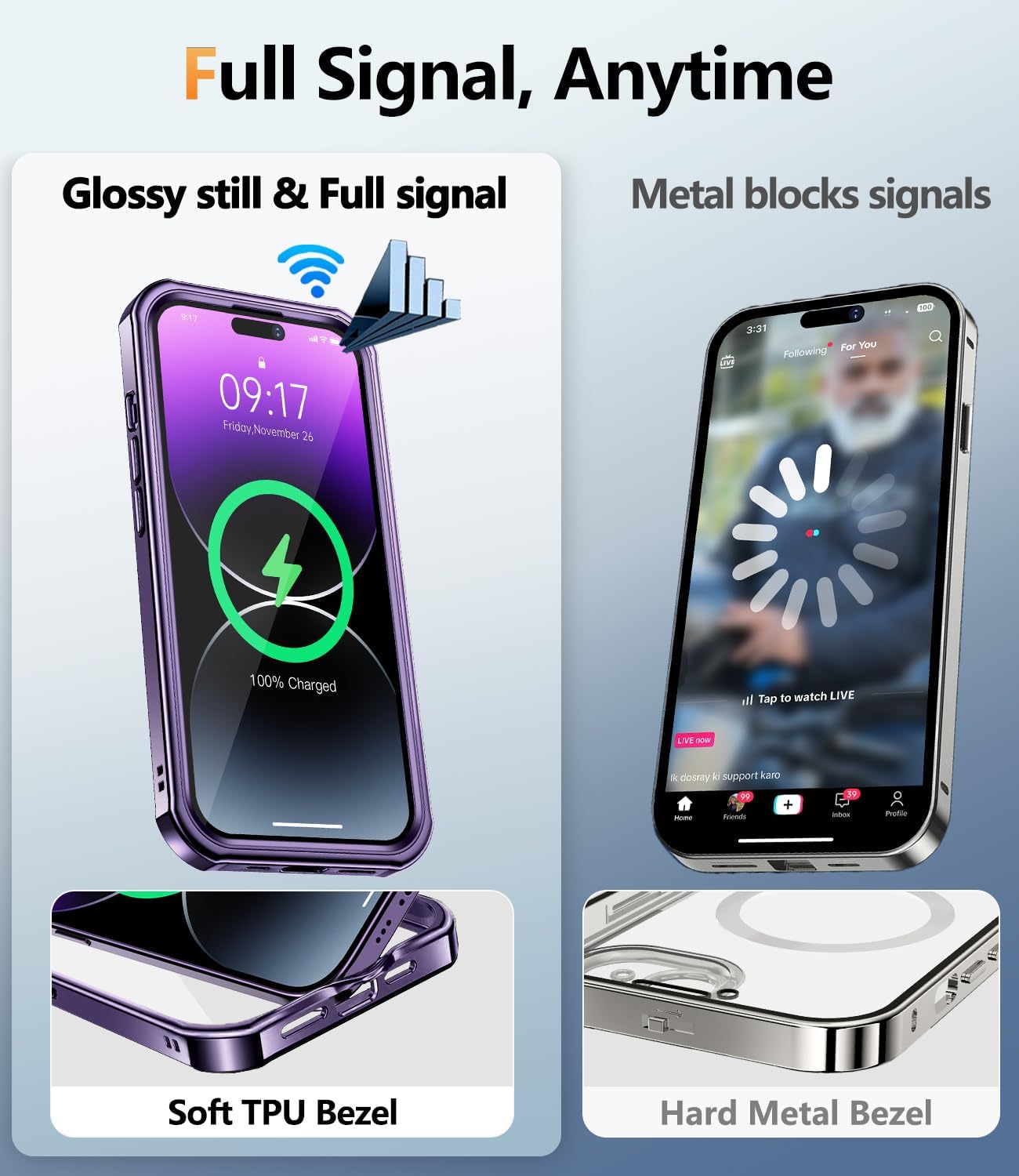 [360° Rotatable CD Stand & Built-in Privacy Screen] Magnetic Case for iPhone 14 Pro Max[Compatible with MagSafe&Full Signal]Mil-Grade Shockproof Full body Anti-Spy Cover for 14 Pro Max-Purple